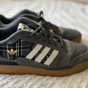 Adidas Forum Exhibit 2.0 Low Grey Plaid - Size 13 Mens